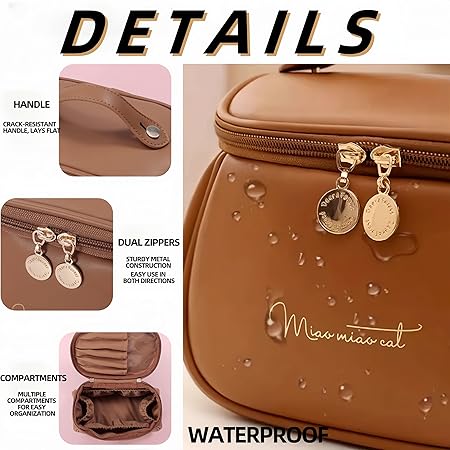 Portable Cosmetic Bag Organizer Case