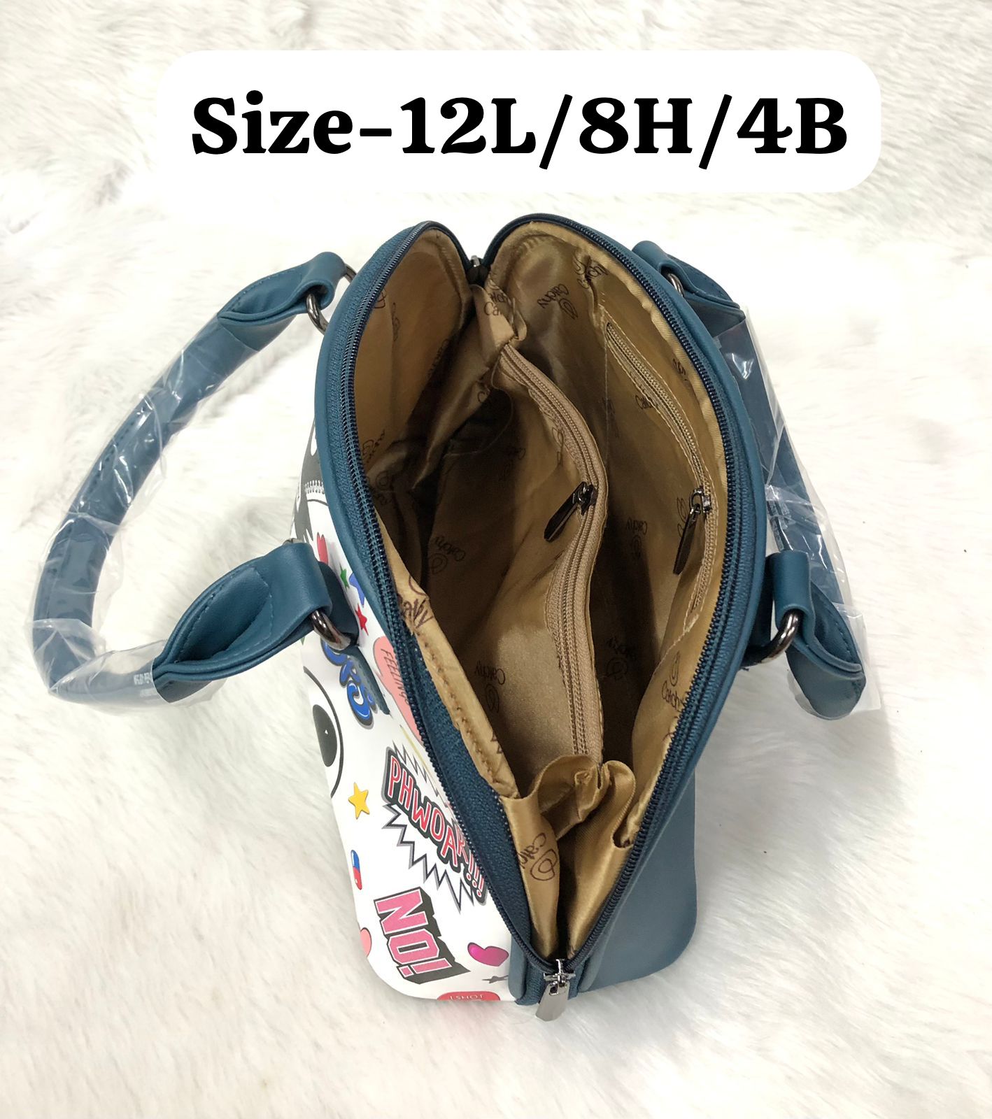 Shop the Eye Theme Printed Leather Sling Handbag - Stylish and Functional