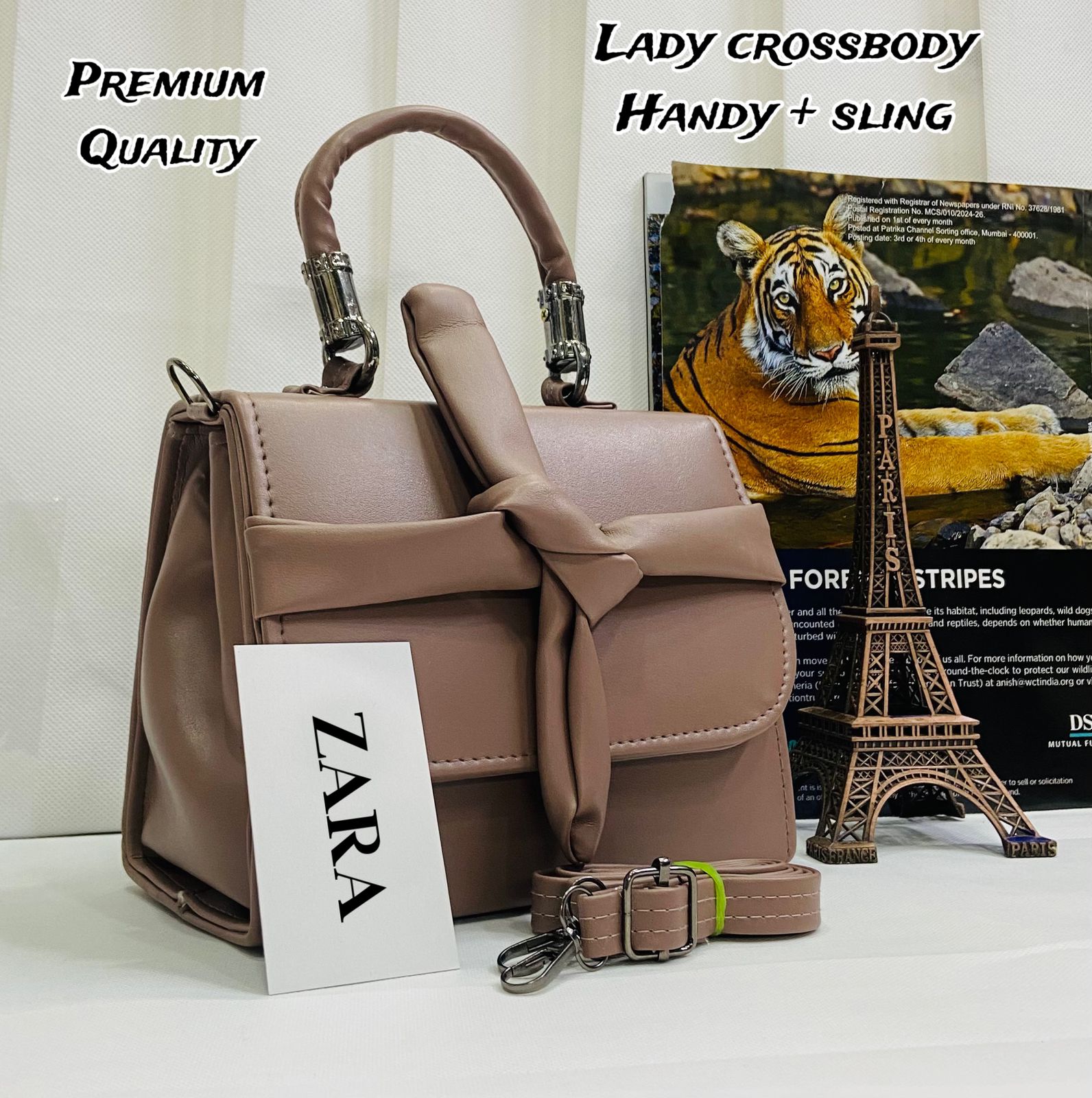 New Arrival Zara Handy Crossbody Sling Bag Brown