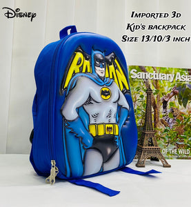 Kids Kindergarten 3D Emboss Backpacks - Batman Pattern Available
