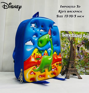 Kids Kindergarten 3D Emboss Backpacks - Dino Pattern Available