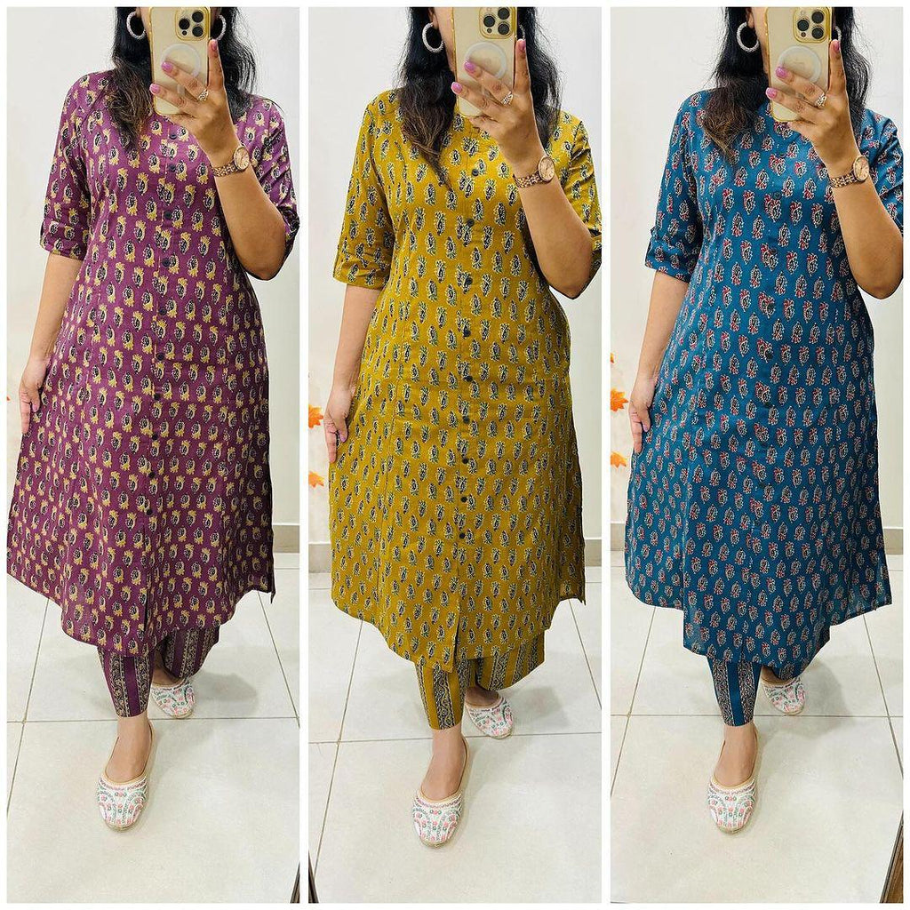Elegant Designer Co-ords Set in Aline Kurti Pattern