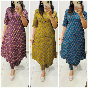 Elegant Designer Co-ords Set in Aline Kurti Pattern