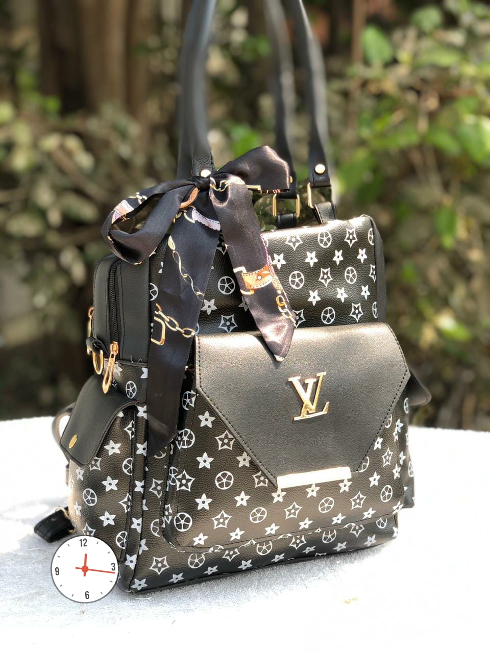NEW MODEL 2 in 1 Big Size Bag and Backpack - Stylish & Functional Black