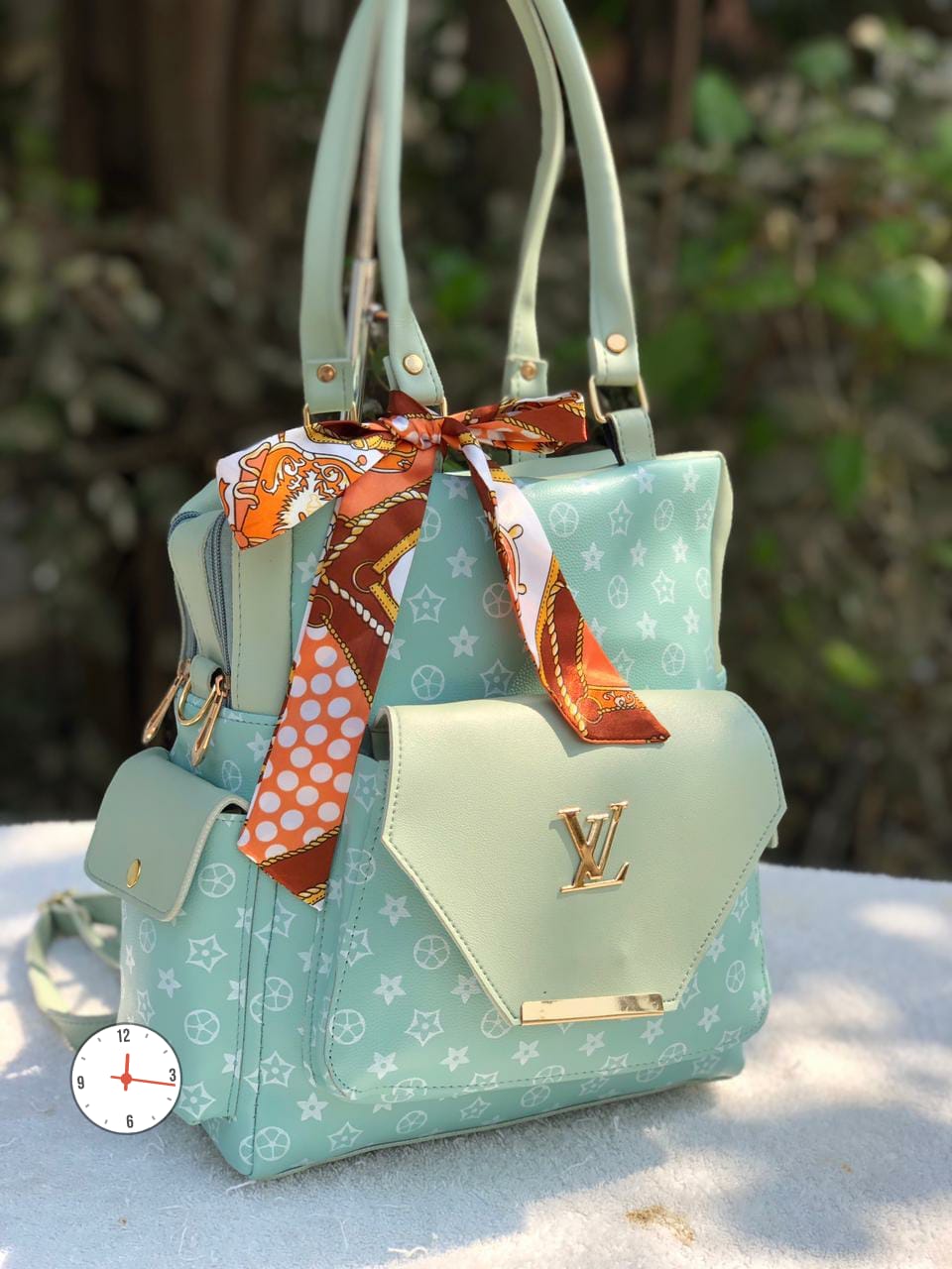 NEW MODEL 2 in 1 Big Size Bag and Backpack - Stylish & Functional Green