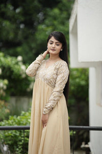 New Classic Western Long Gown - Premium Quality