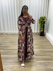 Stunning Party Wear Exquisite Hand Embroidered Gown