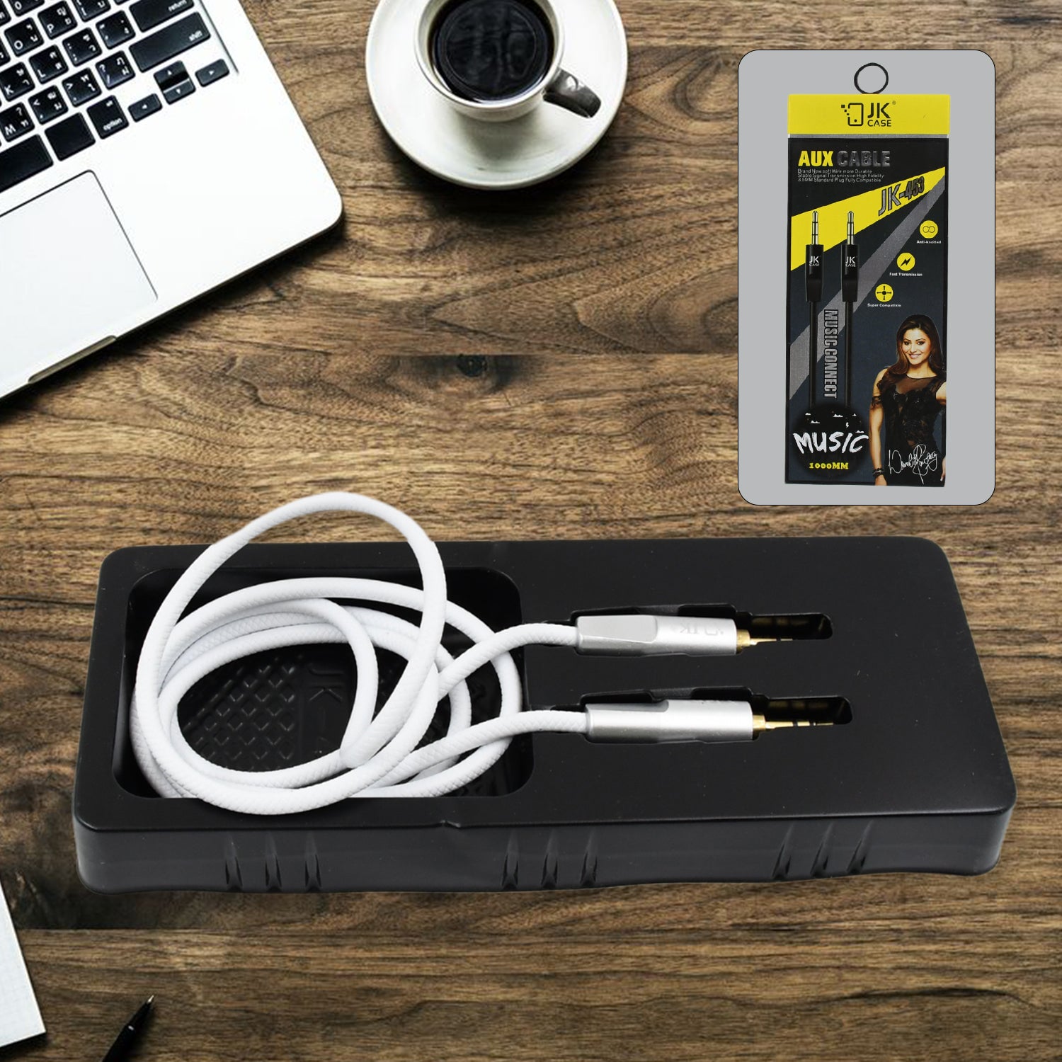 Aux Cable For Mobile And Tablet Home Car Stereos More (1 Pc 1000mm)