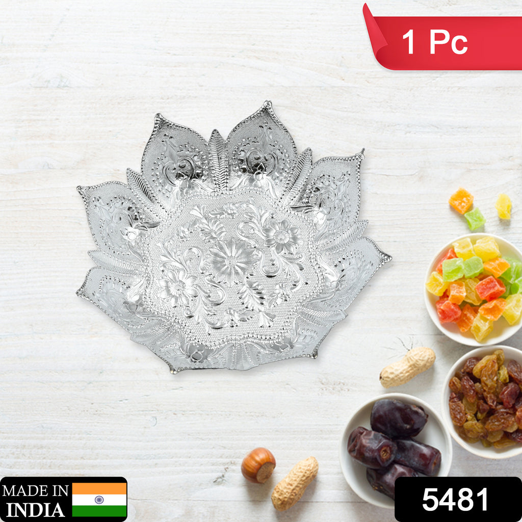 Decorative Mukhwas Serving Tray, Fancy Candy & Dry Fruit Plate (1 Pc Set)