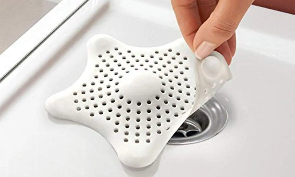 Multi-color silicone star-shaped sink filter & bathroom hair catcher drain strainers