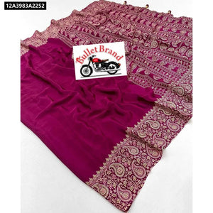 Authentic Ajrakh Crepe Silk Saree for Women | Premium Ethnic & Festive Wear Online