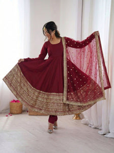 Anarkali Gown Embellished for Women | Party Wear