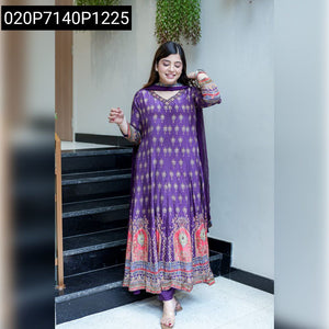 Anarkali Kurti Set Elegant Women's | Festive Party Wear
