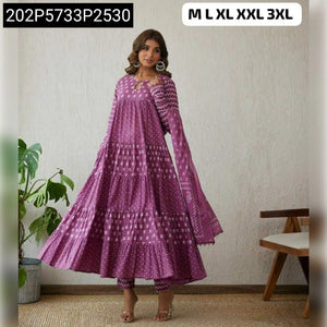 Anarkali Tiered Kurta Set for Women | Festive Wear