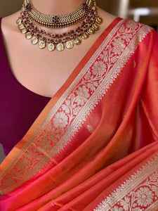 Authentic Banarasi Silk Saree - Pure Zari Weaving for Wedding & Festive Wear