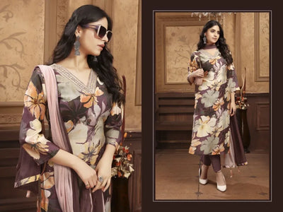 Authentic Chanderi Handwork Kurti Set - Elegant Festive Wear for Women