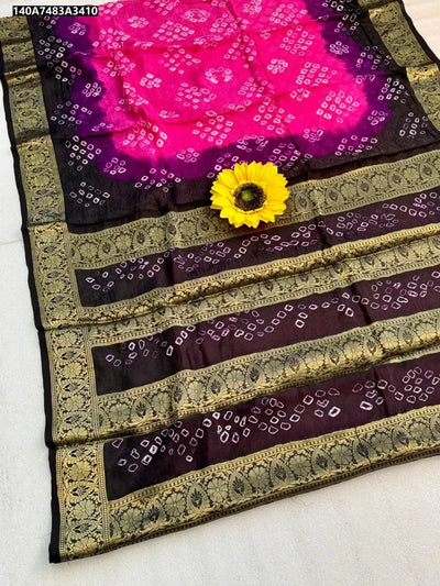 Authentic Cotton Silk Saree - Heavy Hand Dyed for Festive Wear
