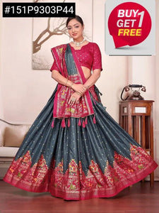 Authentic Dolla Silk Lehenga Choli - Buy One Get One Free Festive Wear
