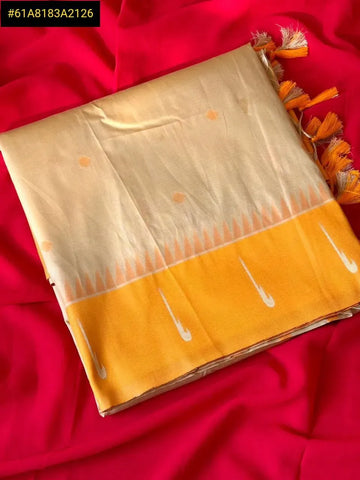 Authentic Handloom Soft Silk Saree - Zari Woven Muniya Border for Women