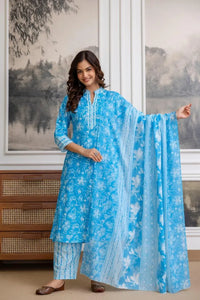 Authentic Jaipuri Cotton Suit Set for Women | Spring Collection