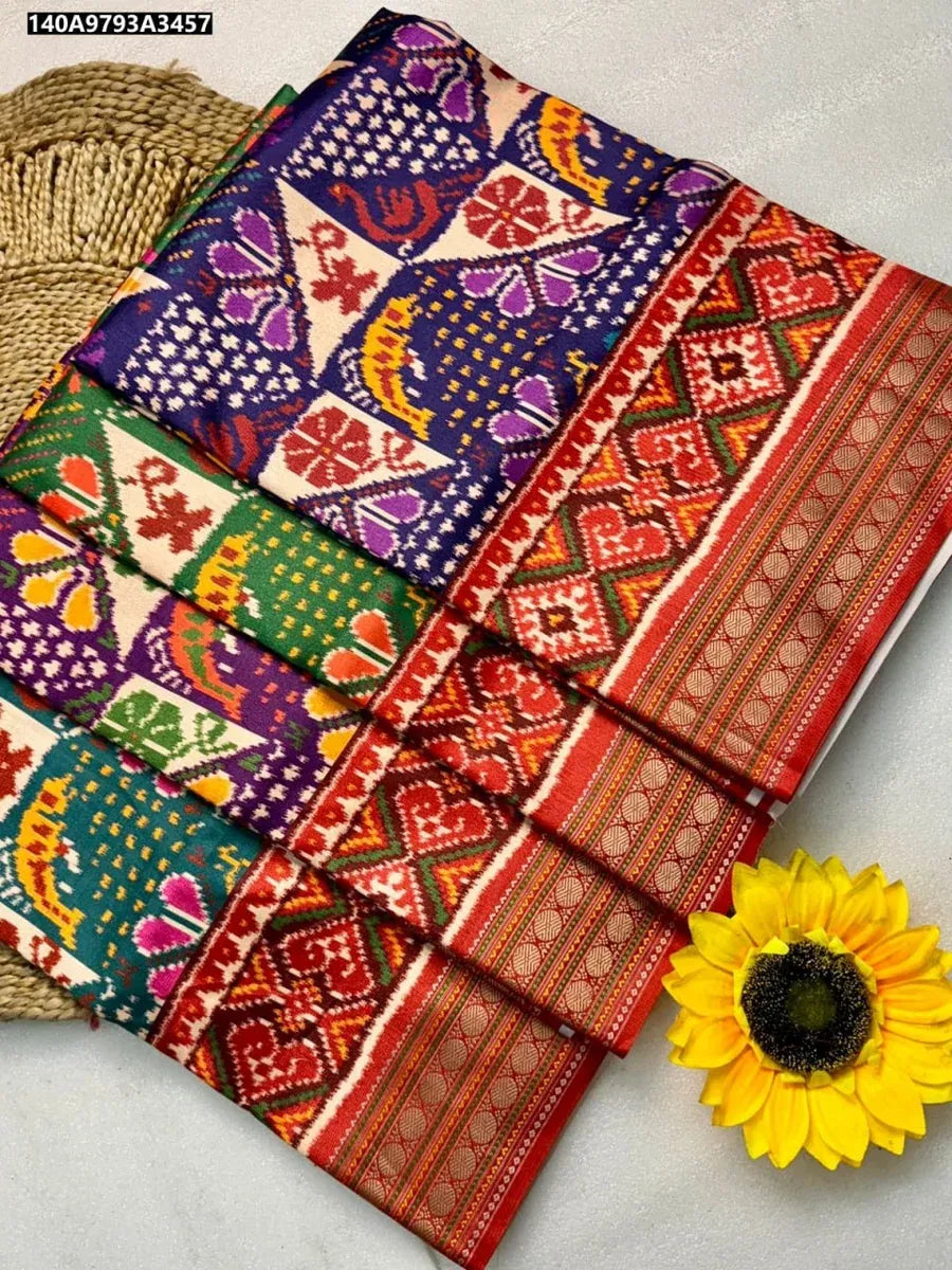Authentic Patola Saree | Pure Handloom for Festive Wear – TREND BUY