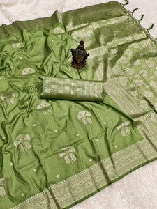 Authentic Pure Banarasi Soft Silk Saree - Zari Weaving for Women