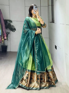 Authentic Silk Traditional Lehenga - Zari Weaving for Weddings & Festivals