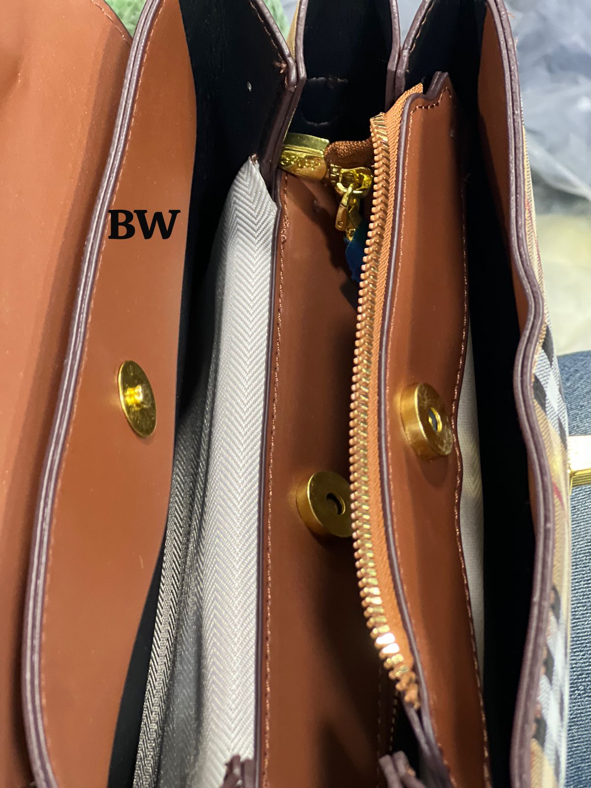 Imported High Quality Handbag and Sling Bag with Three Compartments