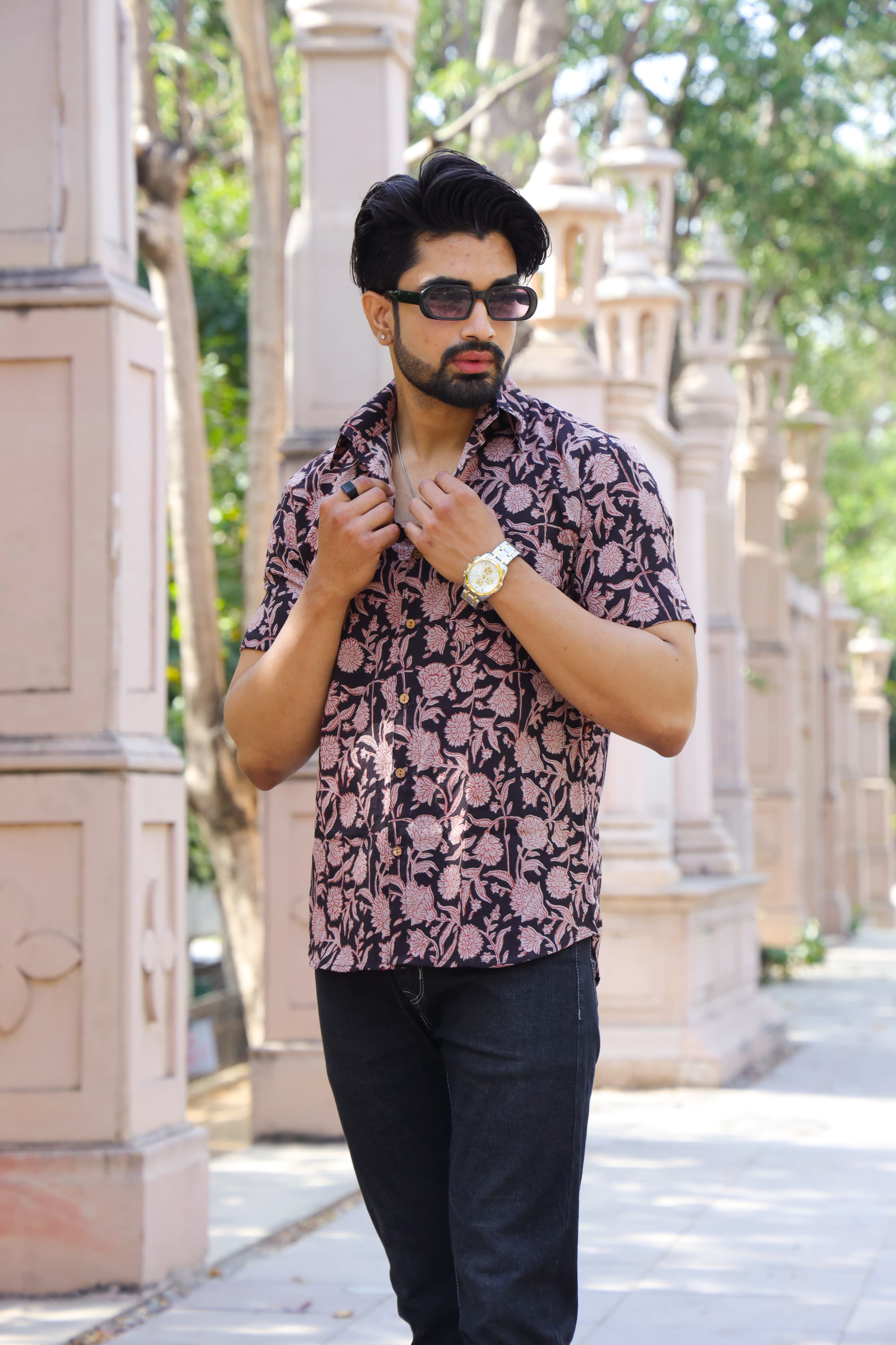 Handsome Couple Set Cotton - One Piece & Half Sleeve Shirt