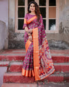 Banarasi Silk Digital Print Saree for Women | Festive & Traditional Wear