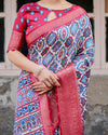 Banarasi Silk Digital Print Saree for Women | Festive & Wedding Wear