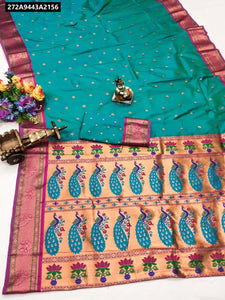 Buy Banarasi Silk Saree Peacock Design for Women | Festive & Wedding Ethnic Wear Online