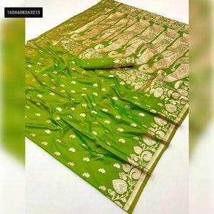 Banarasi Silk Zari Work Saree for Women | Festive & Party Wear