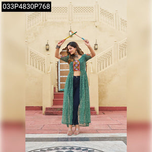 Bandhani Print Georgette Kurti for Women | Festive Occasion Wear