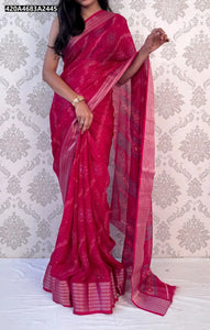 Buy Bandhani Print Marshmellow Saree for Women | Festive Ready Ethnic Wear Online