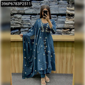 Bandhani Printed Cotton Anarkali Kurta Set for Women | Festive & Casual Wear