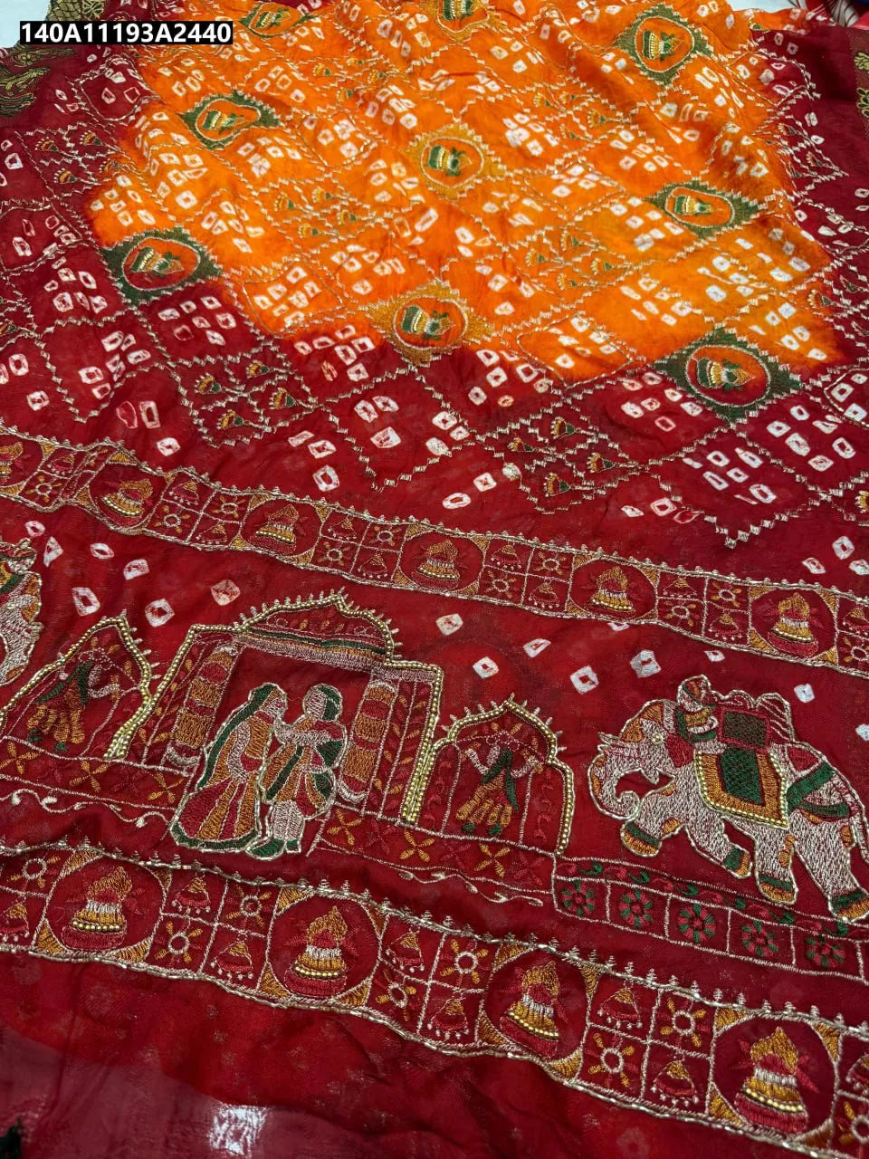 Premium Bandhej Art Silk Saree for Women
