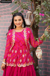 Bandhej Crop Top Lehenga Set for Women | Festive Wear