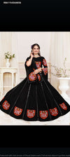 Black Gamthi Mirror Work Lehenga for Women | Authentic Festive & Ethnic Wear Online