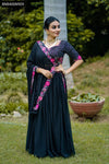 Black Georgette Embroidered Lehenga Choli for Women | Festive Wear