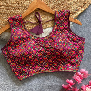 Bridal Heavy Embroidery Blouse for Women | Festive Wear