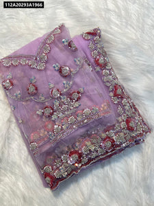 Butterfly Net Handwork Saree for Women | Party Wear
