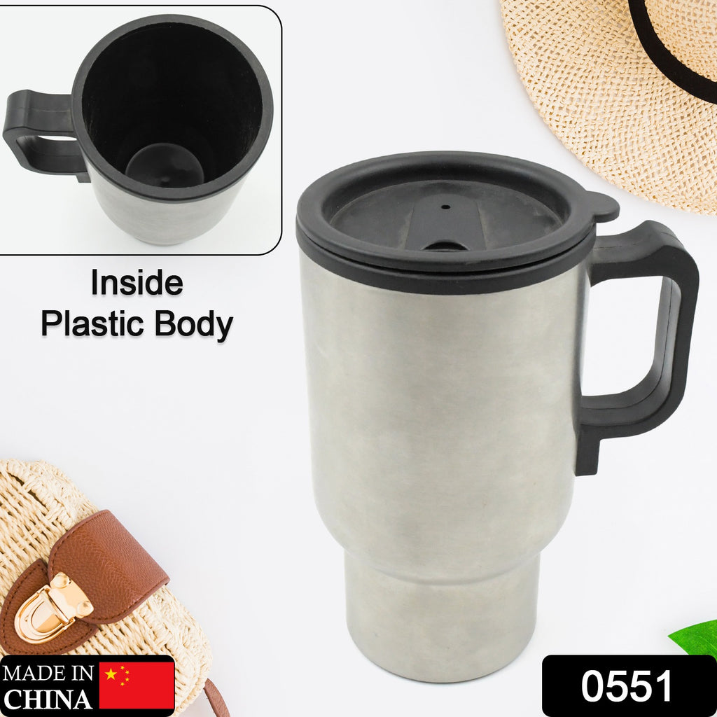 551 -12v Car Charging Electric Kettle Mug (Silver) - TREND BUY