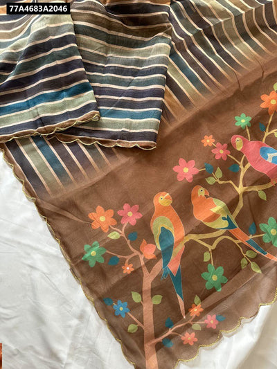 Chanderi Cotton Silk Laheriya Digital Print Suit Set for Women | Festive & Everyday Wear