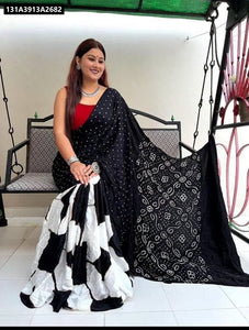 Buy Chandri Cotton Digital Print Saree for Women | Festive Elegance Ethnic Wear Online