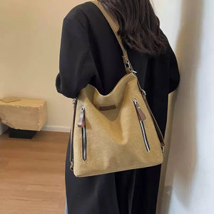 Buy Chic Canvas Tote Bag for Women | Luxury 2-in-1 Shoulder & Backpack for Ethnic Wear Online