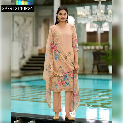 Chic Floral Handwork Crepe Kurta Set for Women | Everyday & Festive