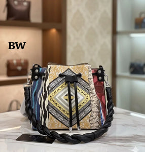 Chic Geometric Pattern Handbag for Women - Versatile Shoulder & Sling Bag