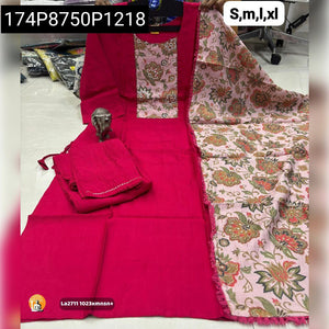 Chic Ghamti Print Hand Work Women's Maslin Kurta Set | Festive & Everyday