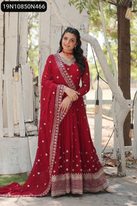 Anarkali Gown with Dupatta Women's | Festive & Wedding Elegance